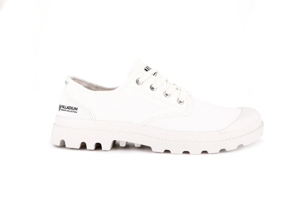 Zapatillas Palladium PAMPA OXFORD ORGANIC II Mujer Blancas | Costa Rica-06839